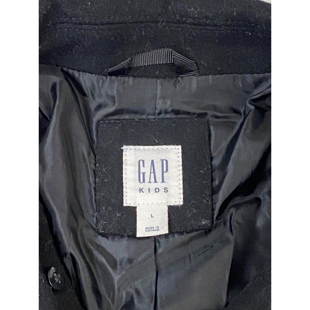 Gap Kids Size L (10-11) Black Girl’s Pea Coat - Picture 10 of 12